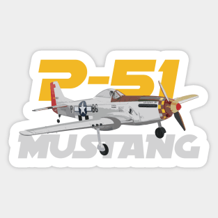 P51D Mustang Pilot Gift Battle of Britain Sticker